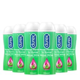 Durex Massage Olie en Glijmiddel 2-in-1 - Aloë Vera - 200ml x6 — thumbnail 7