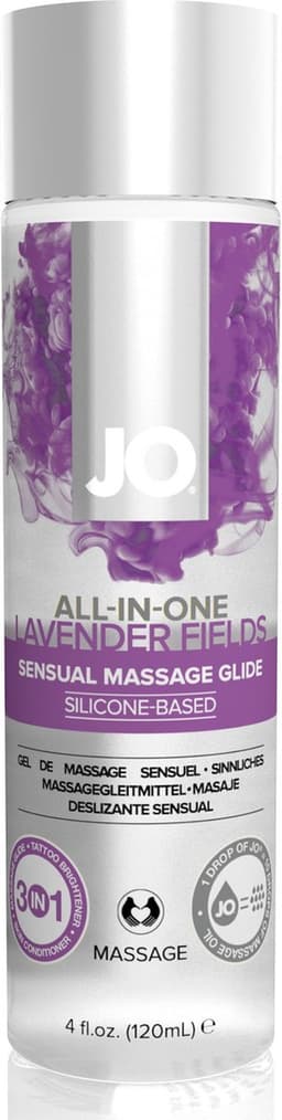 System JO - All-in-One Sensual Massage Lavendel - 120 ml — thumbnail 1
