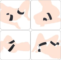 Benenspreider bdsm - Seksspeeltjes voor Koppel – Erotiek Toys - Sex Sling – Love Swing – Discreet Verpakt – Zwart — thumbnail 2