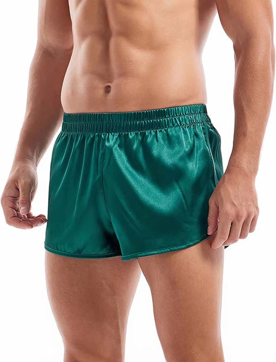Sexy Heren Ondergoed Short – Glanzend Satijnachtig Comfort met Verleidelijke Look — afbeelding 1