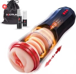 DailyPlay Automatische Masturbator voor Man – Electrisch - Pocket Pussy - Blowjob Simulator - Kunst Vagina – Sex Toys Mannen – Nep Kut — thumbnail 1