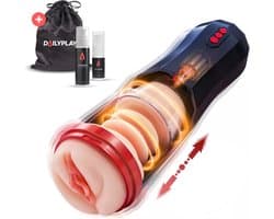 DailyPlay Automatische Masturbator voor Man – Electrisch - Pocket Pussy - Blowjob Simulator - Kunst Vagina – Sex Toys Mannen – Nep Kut