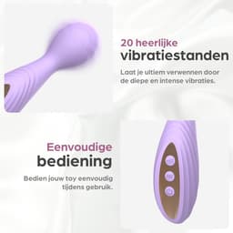 Sinsaa Vibrators voor Vrouwen - Clitoris Stimulator - Clitoris Vibrator - Sex Toys voor Vrouwen - Sexspeeltjes voor Koppels - Magic Wand - Fluisterstil - Waterdicht - Incl. Cleaning Spray - Giftset - Paars — thumbnail 8