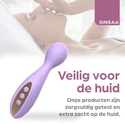 Sinsaa Vibrators voor Vrouwen - Clitoris Stimulator - Clitoris Vibrator - Sex Toys voor Vrouwen - Sexspeeltjes voor Koppels - Magic Wand - Fluisterstil - Waterdicht - Incl. Cleaning Spray - Giftset - Paars — thumbnail 5