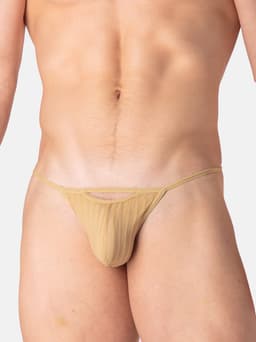 WOH heren microfiber G-string personal allure mesh beige — thumbnail 5