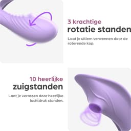 Sinsaa Vibrator 3-in-1 - Sex Toys voor Koppels & Vrouwen - Vibrators voor Vrouwen - Intense G-Spot & Clitoris Stimulator - Dildo Vibrators — thumbnail 3