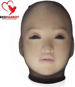 BDSM Panty gezichtsmasker - Transparant - Elastisch - One size - Kous — thumbnail 3