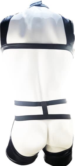 BNDGx® Sexy Cosplay Rollenspel kleding - Onesize - outfit heren Politie zwart wit set — thumbnail 3