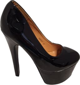 JUMEX-PLATEAU PUMP-BLACK-HEEL 15 CM-PLATEAU-6 CM-38 — thumbnail 3