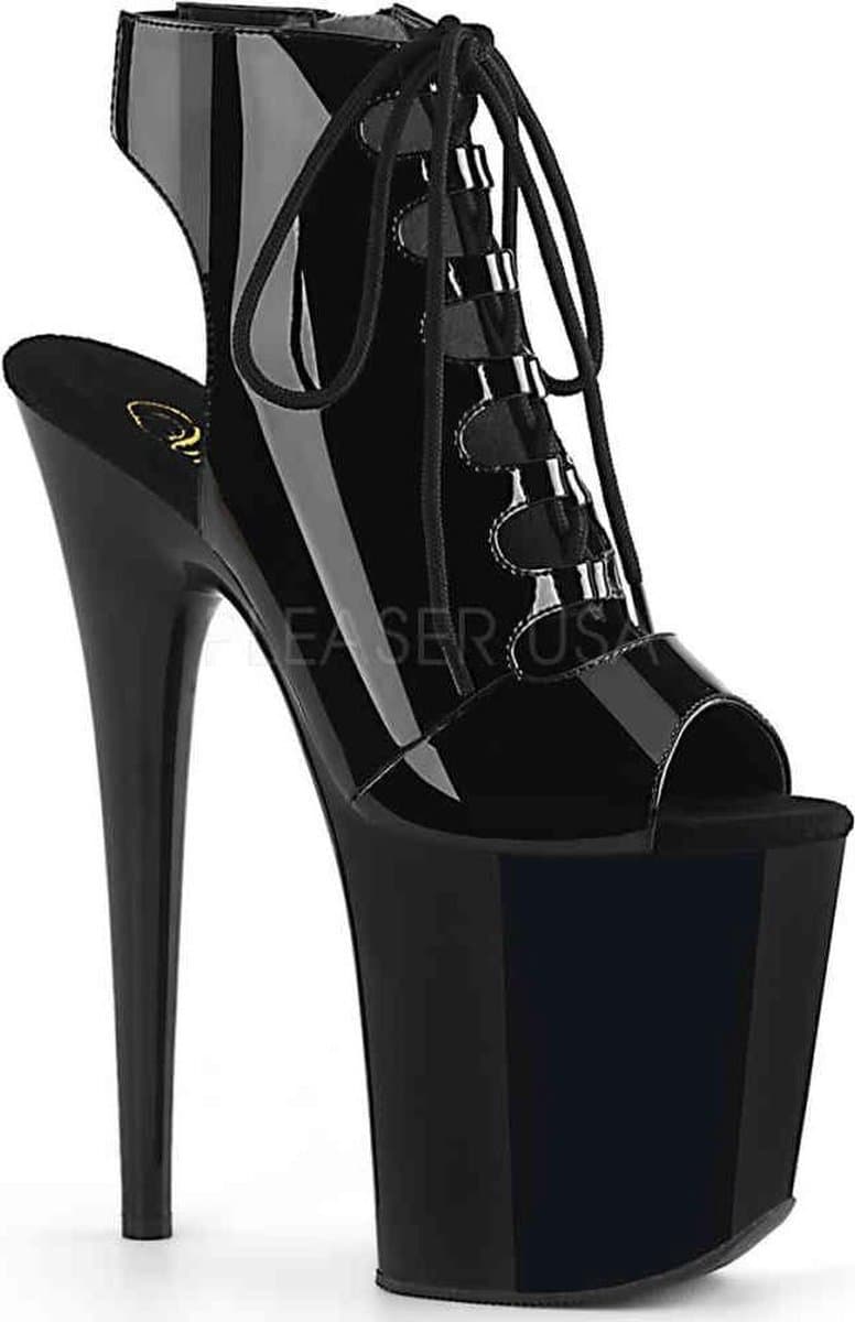 Pleaser - FLAMINGO80020 Plateau Laarzen, Paaldans schoenen - Paaldans schoenen - 40 Shoes - Zwart — afbeelding 1