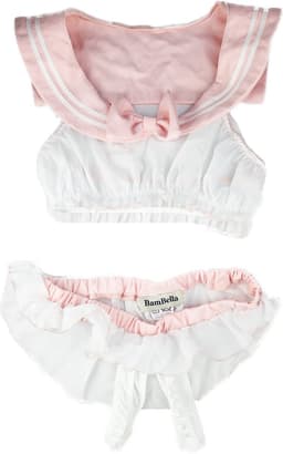 BamBella ® Sexy Cosplay Rollenspel kleding - Onesize - outfit dames Matrozen pak roze — thumbnail 5
