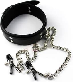 Finnacle - Halsband tepelklemmen - BDSM bondage - toy - seks - erotiek - collar — thumbnail 2
