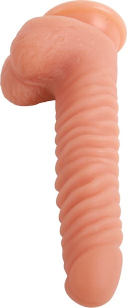 Banoch | Dildo siliconen ribbel | Beige — thumbnail 8