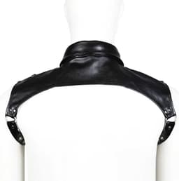 Borst en schouder bondage harnas PRO - Sexy Leder Nek Bondage - Heren Lingerie - Top - Leer - Gay - One Size — thumbnail 3