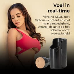 Kiiroo Keon & Victoria June Pocket Pussy - Automatische Masturbator voor Mannen - Connect met Adult Content via FeelMe AI voor een Interactieve Ervaring - Tot 230 Strokes per Minuut en Regelbare Strokelengte — thumbnail 5