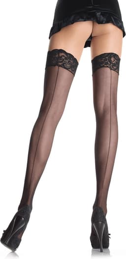 Sheer backseam stockings + — thumbnail 4