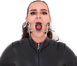 Roestvrijstalen mondklem met strap — thumbnail 2