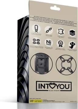 INTOYOU BLACK SHADOW - Wrist And Ankle Cuffs Set Vegan Leather — thumbnail 4