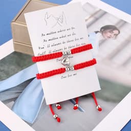 SPHProducts - Magneetarmband voor koppels - Wederzijdse aantrekkingskracht - Perfect cadeau voor hem of haar - Rood - Liefdesbedelarmbanden - Sieraden ... — thumbnail 3