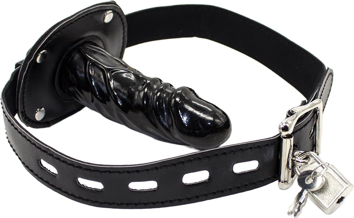 Smart Moves - Dildo Gag - Groot - Zwart — afbeelding 1