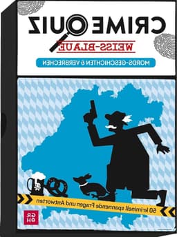 Crime Quiz - Waargebeurde Zaken - Spannende Vragen - 50 Kriminelle Verhalen - 116 x 162 cm - Witblauw — thumbnail 1