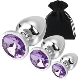 MONA - Anal Plug Set - Staal - Hypoallergeen - Glanzend - S, M, L — thumbnail 4