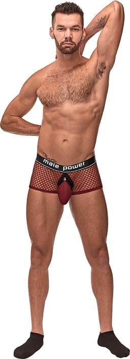 Male Power Cock Pit - Mini Cockring Short burgundy S — thumbnail 7