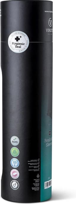 Virgite - Penis sleeve die echt aanvoelt - Met Opening Voor de Balzak - 19.8 cm - Lichte Huidskleur — thumbnail 7