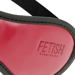 Fetish Submissive Dark Room - Vegan Leather Mask With Neoprene Lining — thumbnail 3
