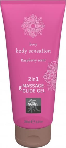 Massage- & Glide Gel 2 in 1 - Framboos — thumbnail 1