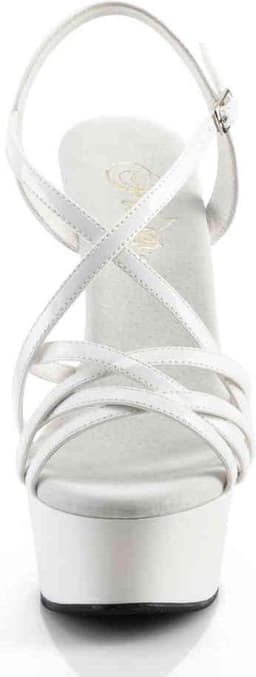 Pleaser - DELIGHT613 Sandaal met enkelband - US 5 - 35 Shoes - Wit — thumbnail 2