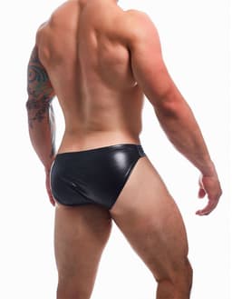 Cut4Men - Sexy Wetlook Herenslip - Boost - Zwart XL — thumbnail 3