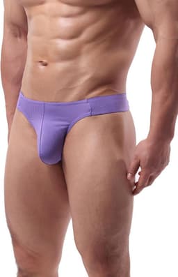 Heren Jockstrap Ondergoed Stretchy Luchtige Slip Bikini met T-Achterkant — thumbnail 5