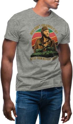 Grappig T-shirt met Tekst: Stop Negatieve Golf Heren Shirt — thumbnail 1