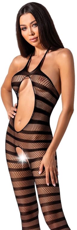 Passion - Woman Bs081 Bodystocking Black One Size — thumbnail 4
