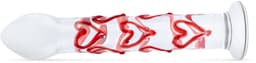 Gildo - Glazen G-spot/Prostaat Dildo Met Hartjes No.30 - 17 cm — thumbnail 3