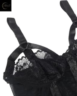 Plus Size – Sexy Lingerie Body – Luxe Lingerie – Classy – Kant – Erotische Lingerie – Bodysuit – Strapless – Jarretelset – Lingerieset – Kinky – Erotische Body – Shapewear Corset – Strappy Harnas – Top – Dare to Undress Maat S, M, L, XL, XXL, 3XL/4XL — thumbnail 11