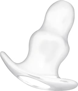 Addicted Toys - Butt Plug - Medium Holle Tunnel Buttplug - Doorzichtig - 11cm — thumbnail 3