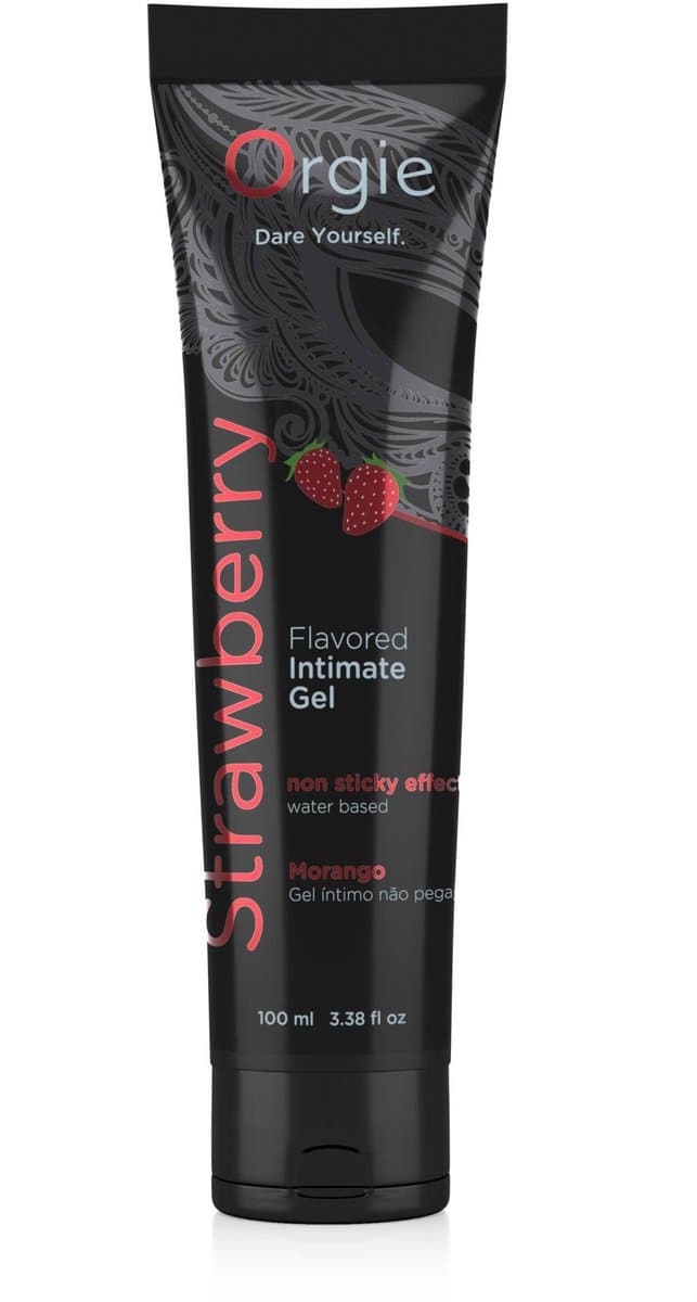 Orgie - Lube Tube Intieme Gel met Smaak Aardbei 100 ml — afbeelding 1