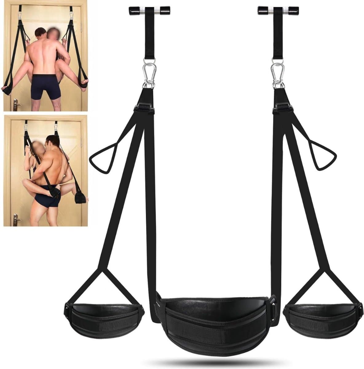 Sex Schommel - Sex Swing Extra Stevig – Seksschommel – Seksspeeltjes voor Koppel – Seks Schommel BDSM – Erotiek Toys - Sex Sling – Love Swing – Discreet Verpakt – Zwart — afbeelding 1