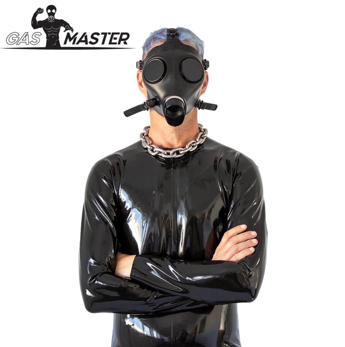 GASMASTER Alien Gasmasker – Gepolariseerde Lenzen + Metalen Oogkappen — afbeelding 1