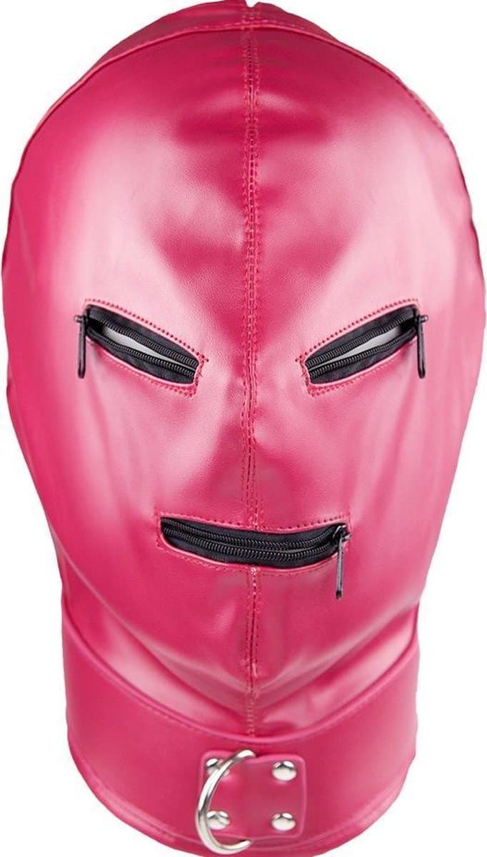 Banoch - Gimp/2 Pink - Roze bondage Masker van pu leer | BDSM — afbeelding 1