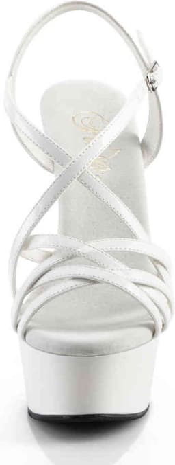 Pleaser - DELIGHT-613 Sandaal met enkelband - US 11 - 41 Shoes - Wit — thumbnail 2