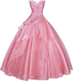 Fiamll Glinda Women's Wicked Cosplay Glinda Costume Halloween Carnival Costume Dress Pink - ShopVlot — thumbnail 1