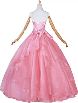 Fiamll Glinda Women's Wicked Cosplay Glinda Costume Halloween Carnival Costume Dress Pink - ShopVlot — thumbnail 2
