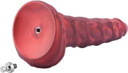 Hismith Dragonfire Fantasy Dildo 24,3 cm – Siliconen Dildo met Zuignap en KlicLok – Rood Zwart — thumbnail 5
