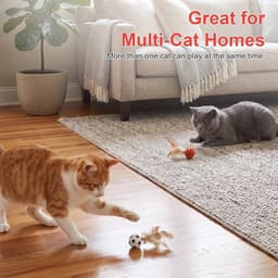 6 stuks springende kattenbal met veer, interactieve wiebal — thumbnail 3