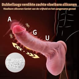 Realistische Dildo vibrator Seksspeeltjes voor Vrouwen - 21.6cm XXL Grote Penis met 10 Vibrerende & 7 Stotende en Verwarmende Modi, G-spot Clitoris Anale Sex Toys met Zuignap voor Koppels Vrouwen — thumbnail 2