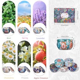 Aromatherapie Geurkaarsen Cadeauset voor Vrouwen - 6 Stuks, Stress Verminderende Kaarsenset voor Kerst, Verjaardag en Valentijnsdag — thumbnail 6
