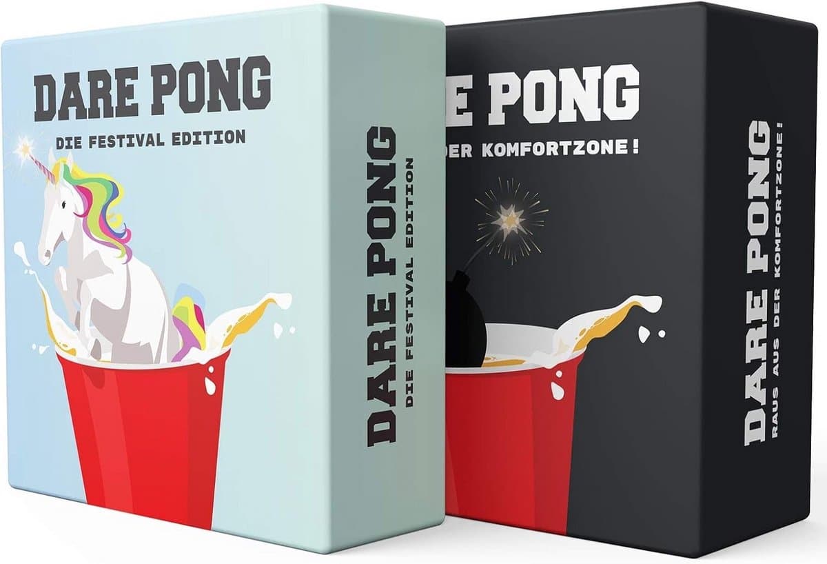 Beer Pong Uitbreiding met 120 Dare Opdrachten | Party Spel voor Volwassenen — afbeelding 1